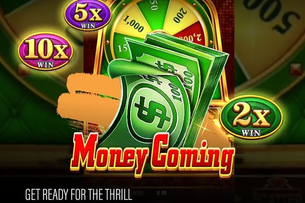 Fa Chai Money Coming classic single line slot machine reel