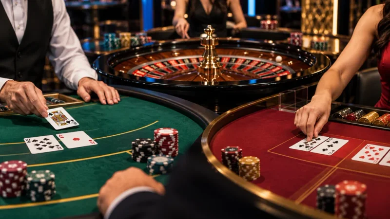Real-time live dealer card dealing and roulette telemetry